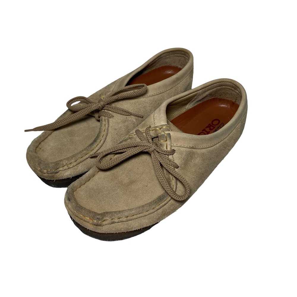 Clark's Original Wallabees Comfort Shoes Lace Up Rubber Sole Ladies 6.5